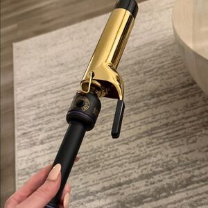 Professional Gold and Black Curling Iron 1 1/2 size